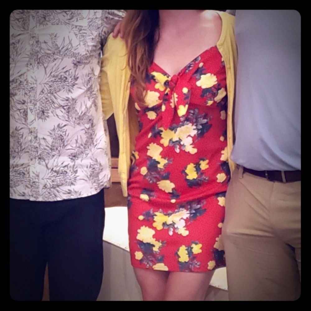 Rue 21 red floral minidress sundress